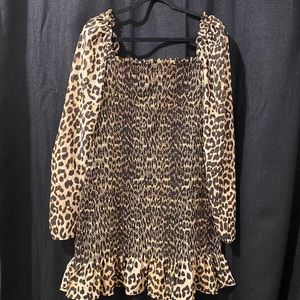 ASOS DESIGN shirred mini dress